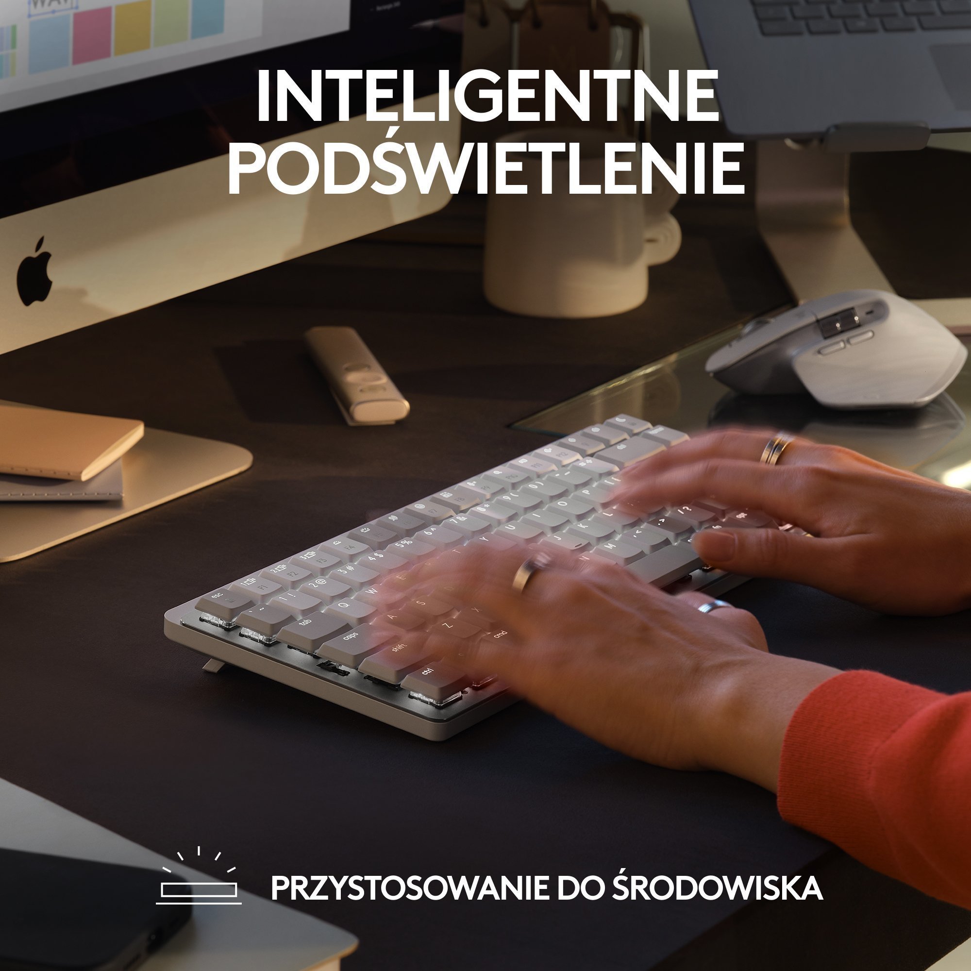 Set tastierë dhe kamerë Logitech MX Mechanical Mini for Mac 920-010799 dhe Brio 100 960-001585, pa tela, Full HD 1080p, gri