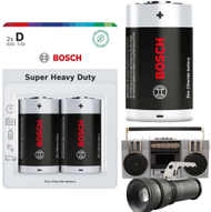 Bateri Bosch Super Heavy Duty D, 1.5V, set 2 copë