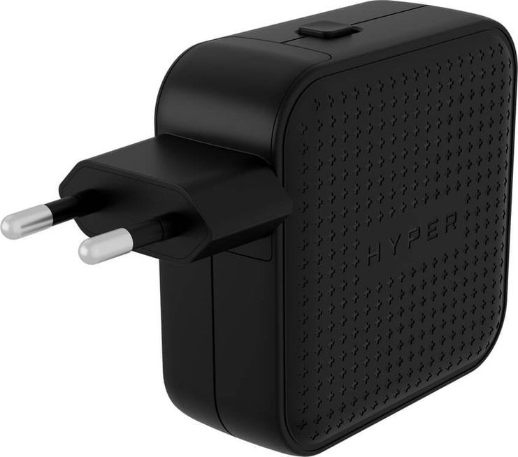 Karikues udhëtimi HYPER HyperJuice 70W, USB C GaN, 3 porta, i zi