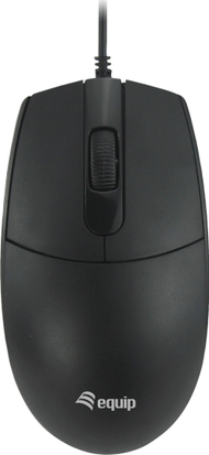 Maush optik Equip 15M, USB A, Silent Click, për dorën e majtë, i zi