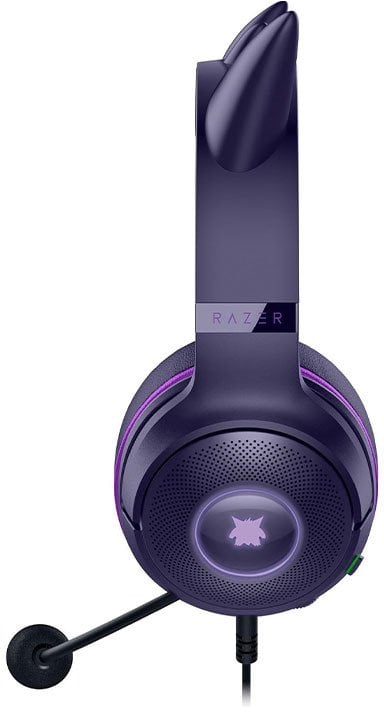 Kufje gaming Razer Kraken Kitty V2 Pokemon Gengar Edition, me kabllo, USB Type A, rozë