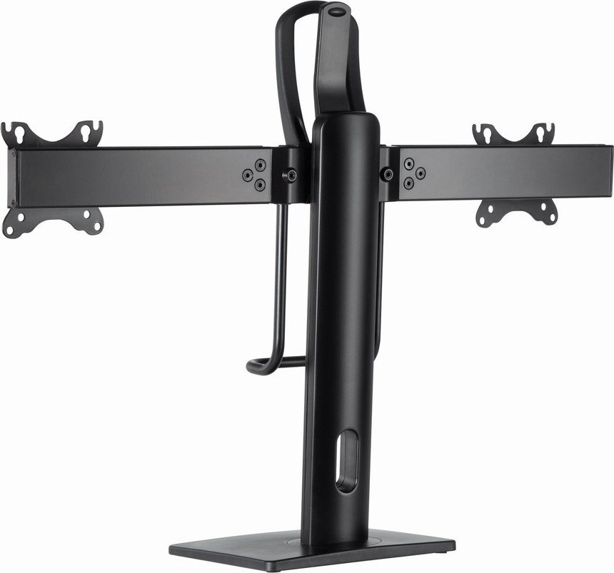 Stendë tavoline për monitorë Gembird MS-D2-01, për 2 monitorë 17" 27", VESA 75x75 100x100, e zezë