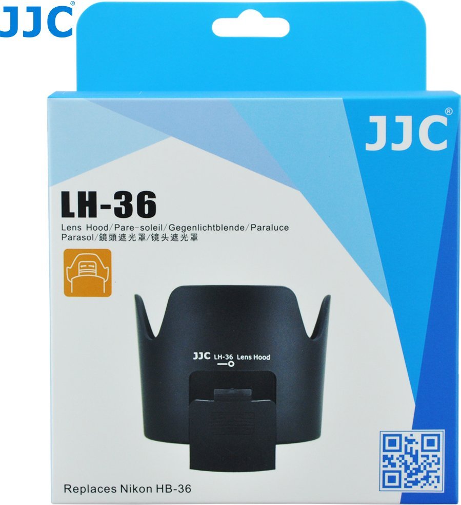 Parasol objektivi JJC HB 36, për Nikon, e zezë