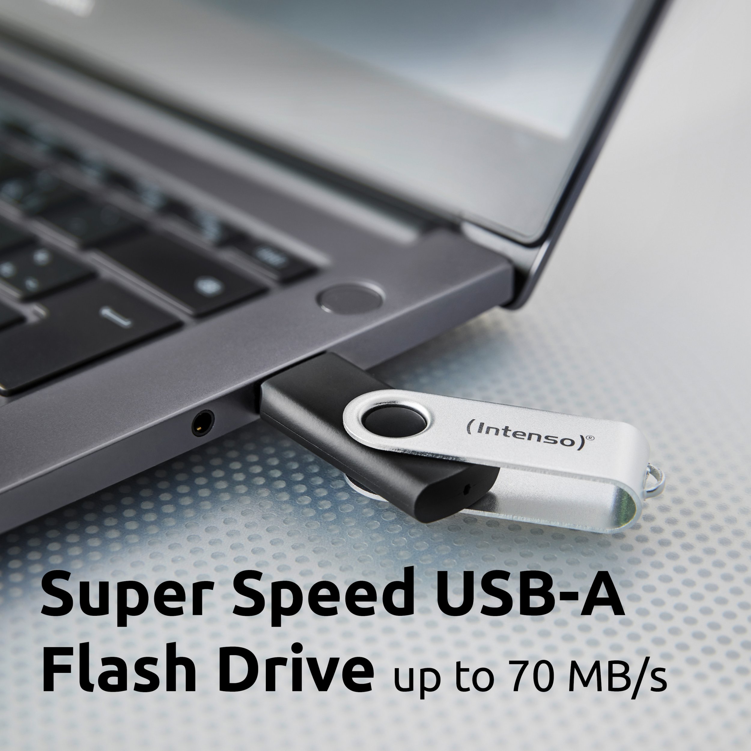 USB Intenso Office Line, 128GB, USB 3.2, argjendtë