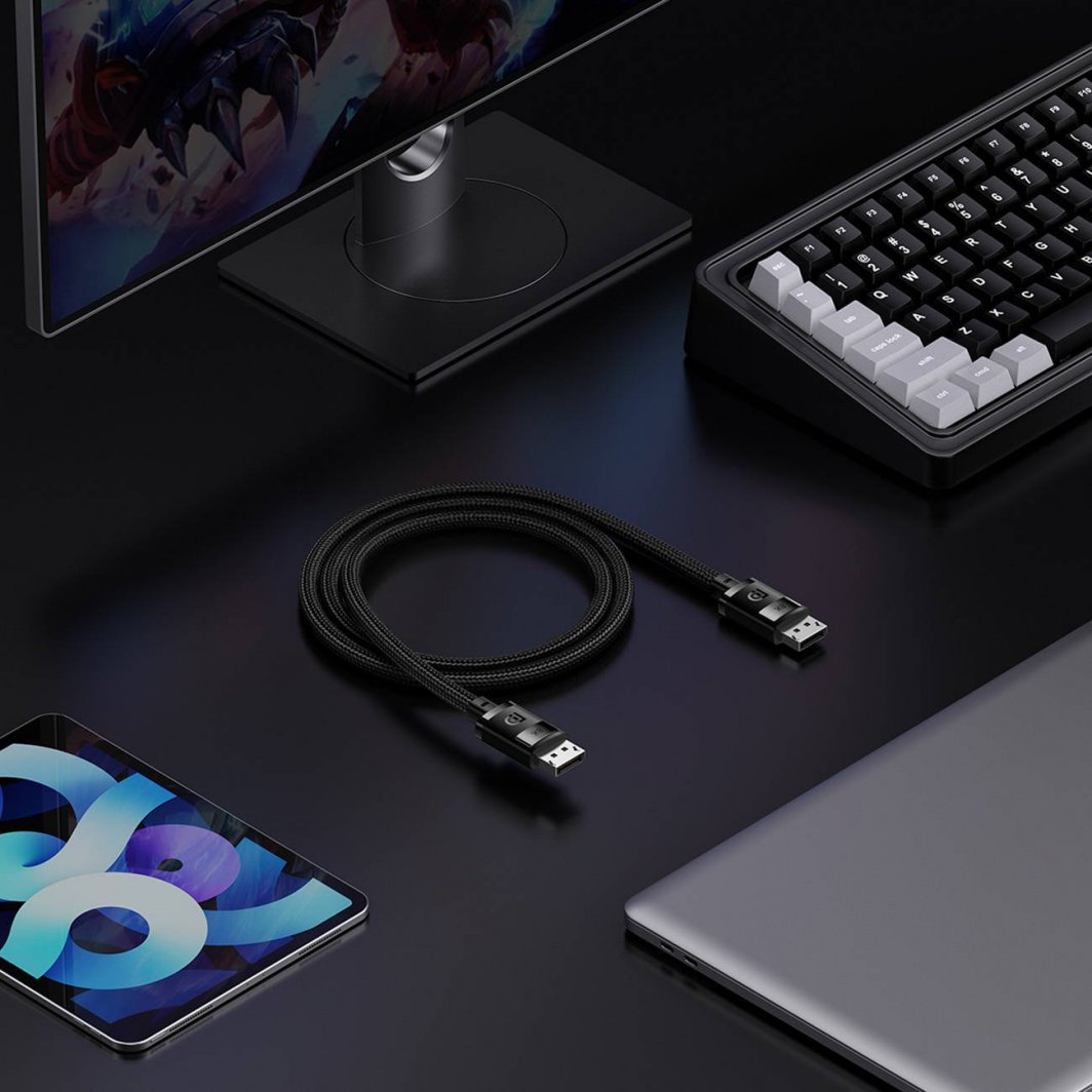 Kabllo DisplayPort Baseus High Definition, 1.5m, DP në DP, e zezë