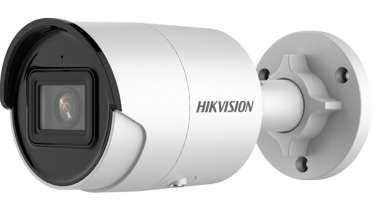 Kamerë IP Hikvision DS-2CD2046G2-IU, 4MP, 2.8mm, e bardhë