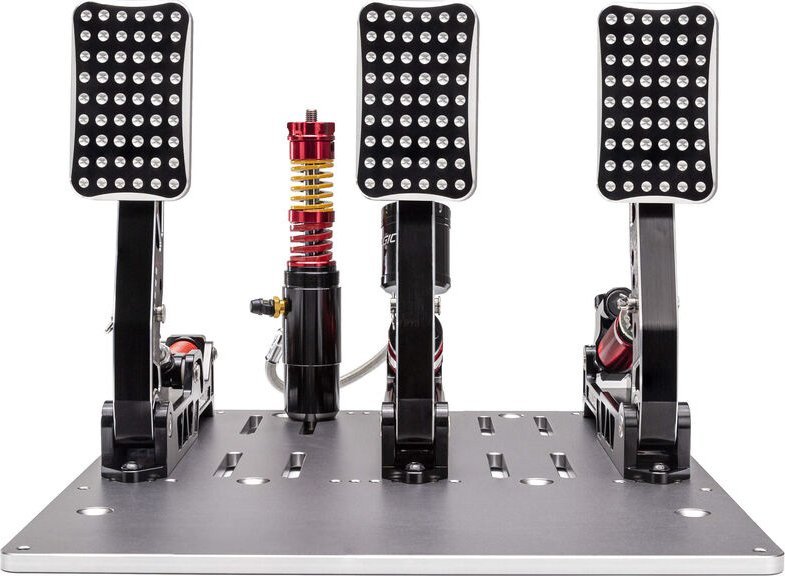 Set pedalesh Simagic P2000, 3 pedale, frenë hidraulike 200 kg load cell, i zi