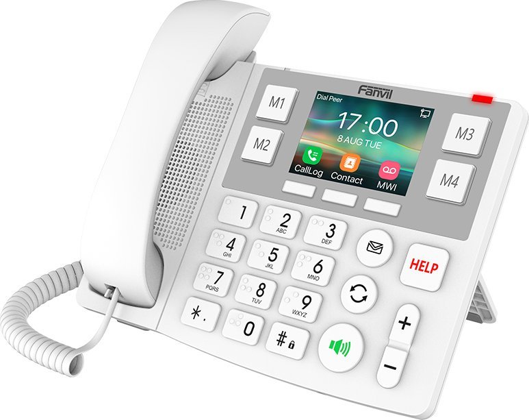 Telefon IP Fanvil X305, 2 linja SIP, Wi-Fi, i bardhë