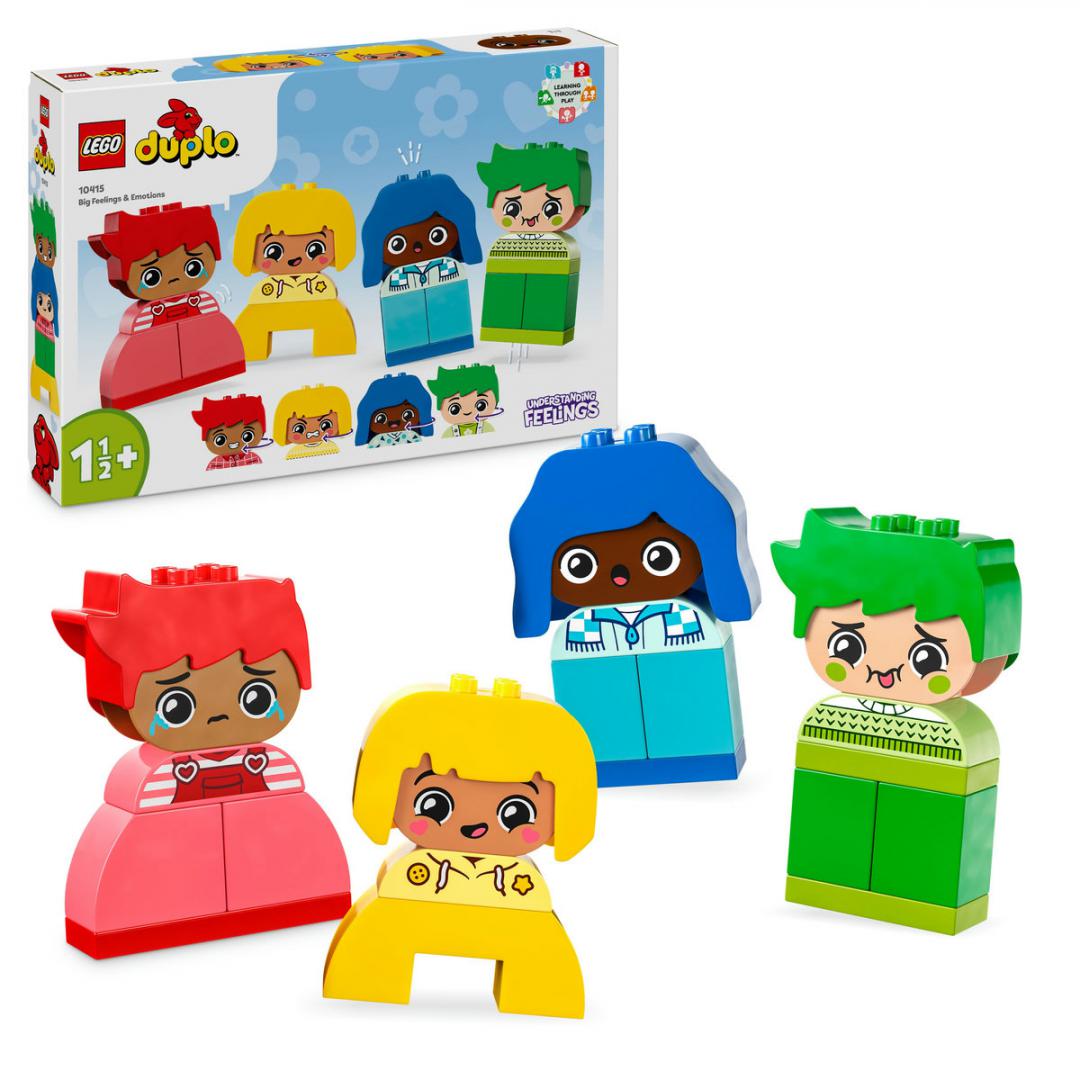 Set lodrash LEGO Duplo My Feelings and Emotions 10415, edukativ, shumëngjyrësh