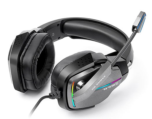 Kufje REAL-EL GDX-7780 SURROUND 7.1, me kabllo, të zeza