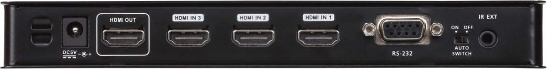 Ndërrues HDMI Aten 4-Port True 4K, 4 hyrje, 1 dalje, i zi