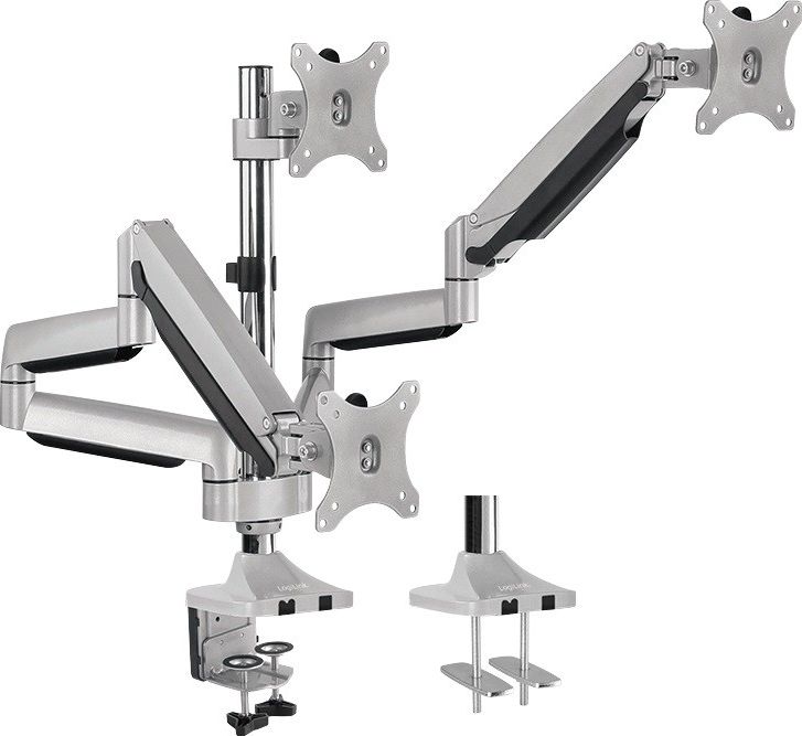 Stendë monitori LogiLink BP0052, 32", metalik, për tavolinë