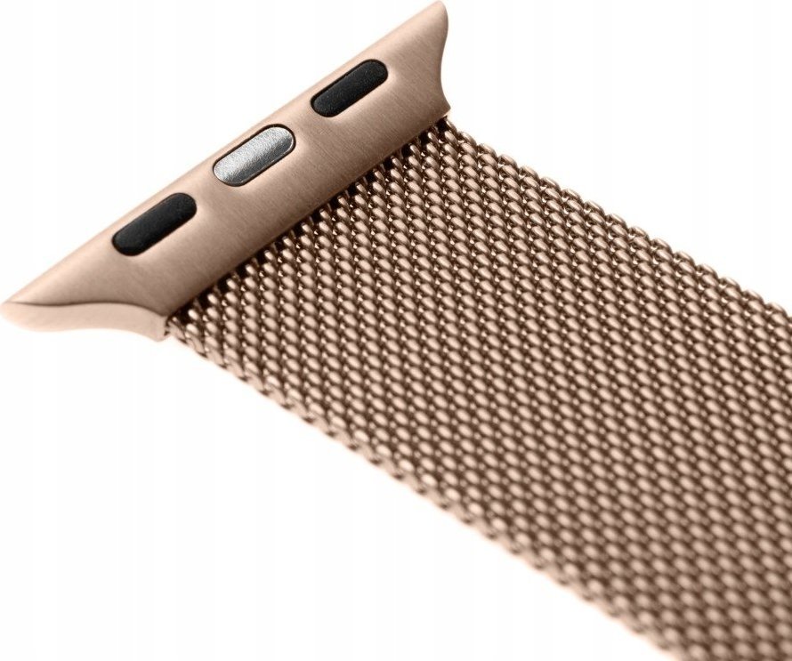 Rrip metalik FIXED Mesh Strap për Apple Watch 38/40/41mm, rrjetë çeliku, rose gold