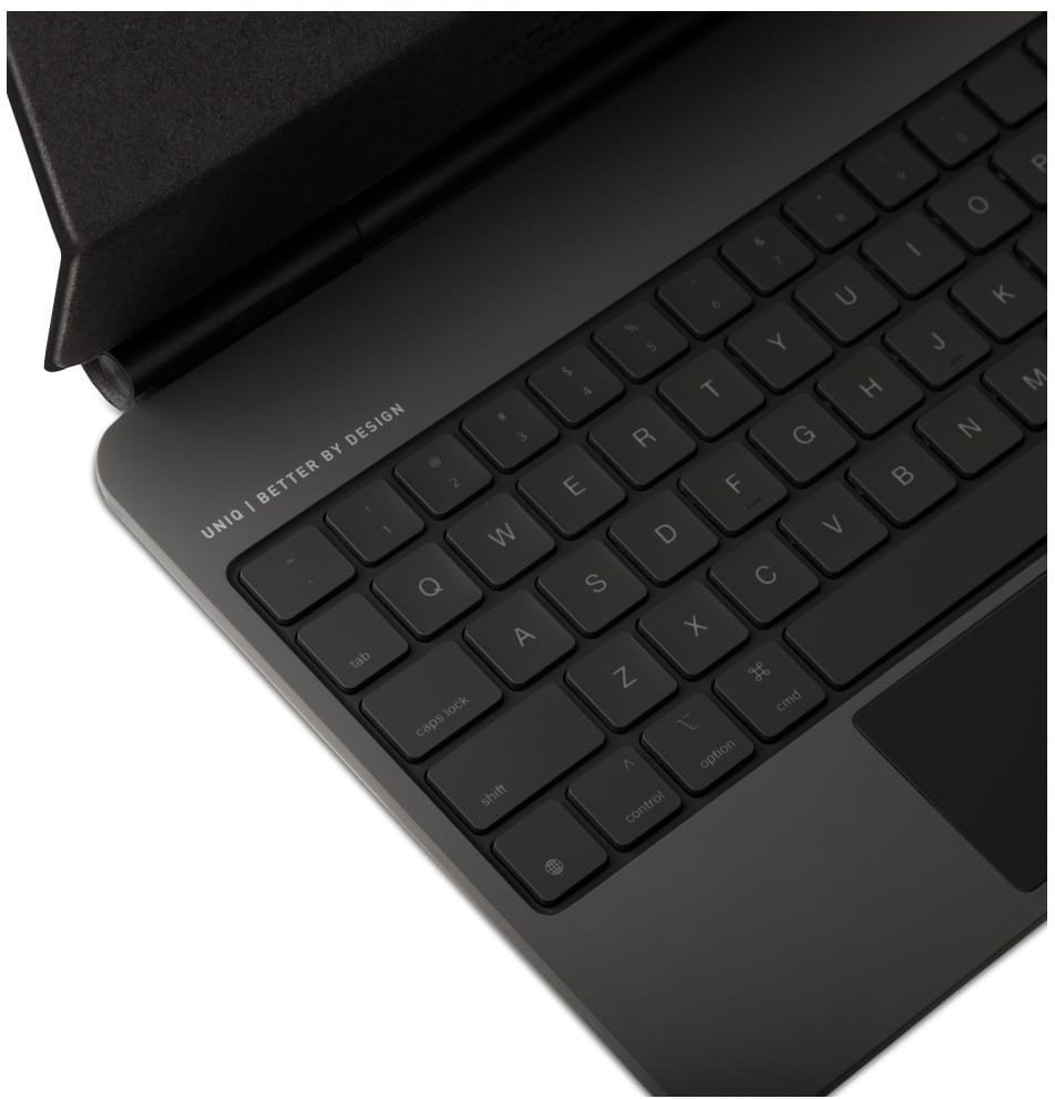 Këllëf me tastierë Uniq Venno Pro Magnetic Smart për iPad Pro 13" M4, Bluetooth, me trackpad, i zi