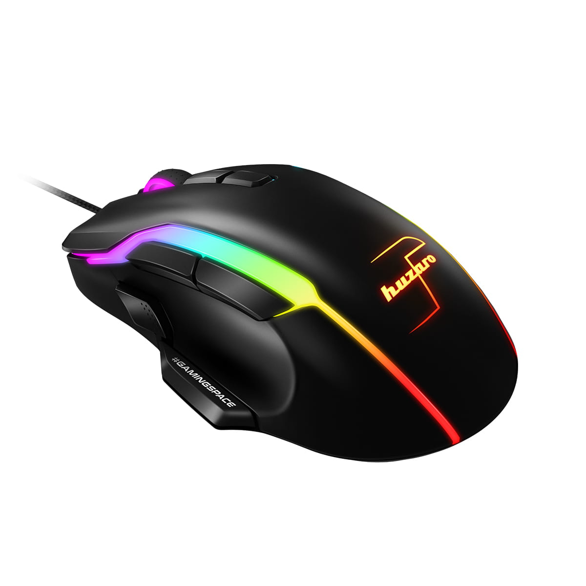 Maus gaming Huzaro HZ-SHOT 3.0, 9D 12000DPI, RGB, i zi