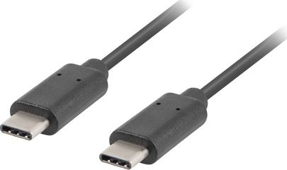 Kabllo Lanberg USB-C - USB-C, 1m, e zezë