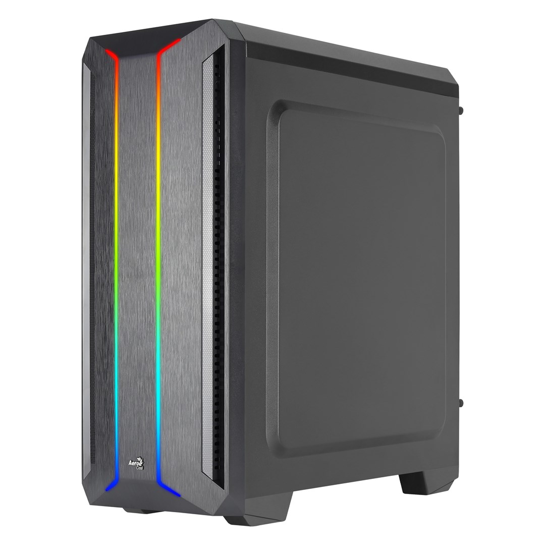 Kutia kompjuterike Aerocool Skyline ARGB, Mid Tower, panel anësor akrilik, e zezë