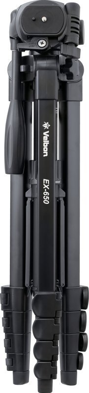 Tripod Velbon EX Series, metal, lartësi deri 2 m, i zi