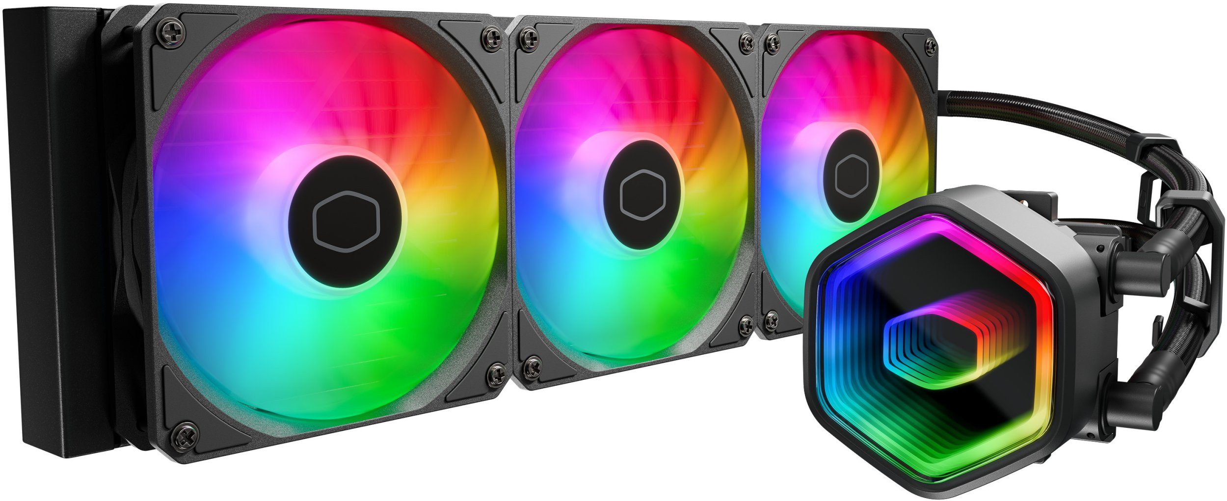 Ладилник со вода за процесор Cooler Master MasterLiquid 360 Core II, радијатор 360mm, 3x 12cm, црн