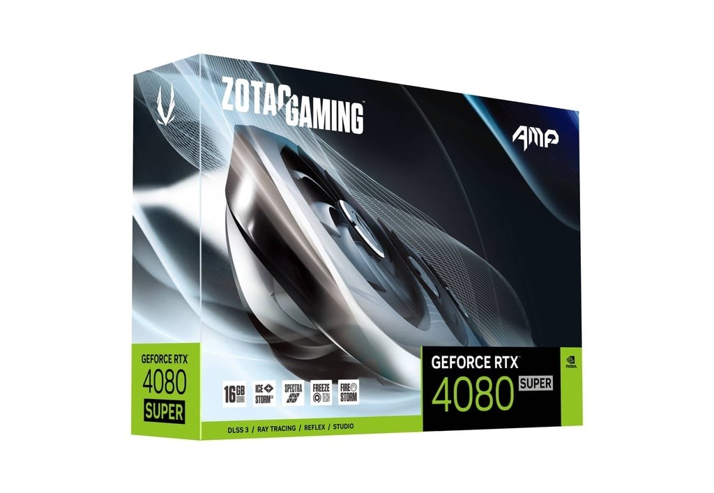 Kartelë grafike Zotac Gaming GeForce RTX 4080 SUPER AMP, 16GB, e zezë