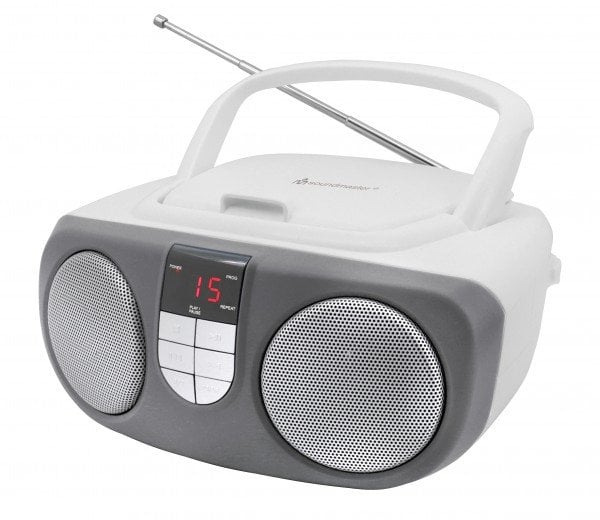 CD player portativ Soundmaster SCD1400WE, radio FM, argjendtë e bardhë