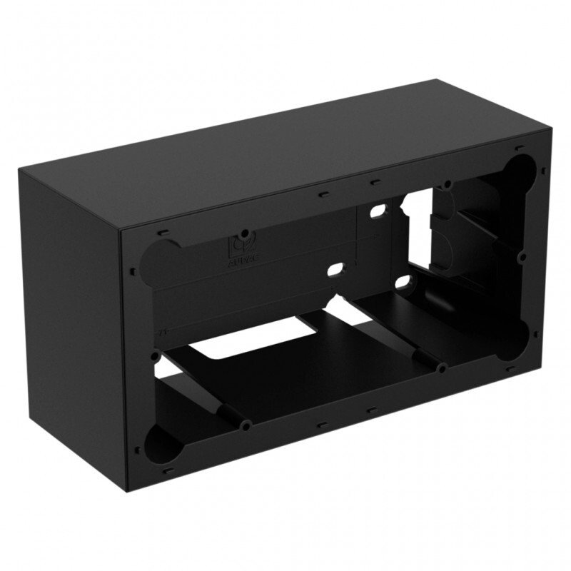 Kuti muri sipërfaqësore AUDAC WB220S, 151 x 80 mm, e zezë