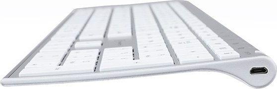 Tastierë Powerton UltraSlim, wireless, CZ + SK, e bardhë