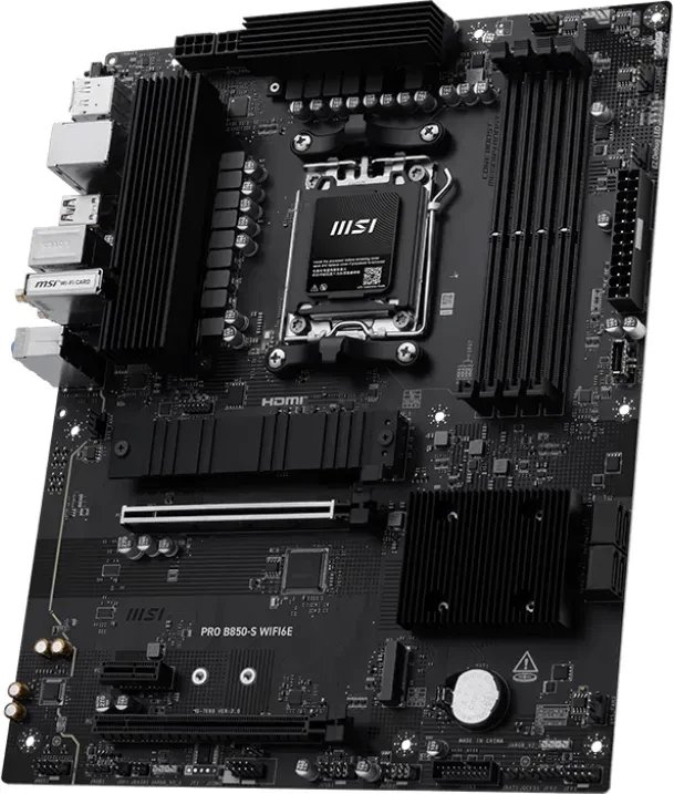 Motherboard MSI PRO B850 S WIFI6E, AM5, DDR5, ATX, i zi 4
