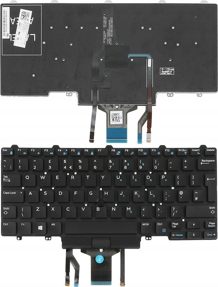 Tastierë Dell, 83 taste, me ndriçim prapa, e zezë