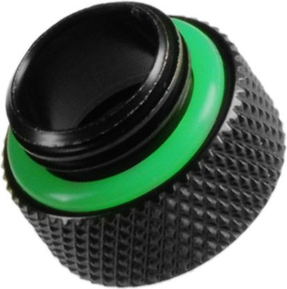 Lidhës i drejtë BitsPower, 1/4" - IG1/4", i zi/i gjelbër