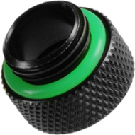 Lidhës i drejtë BitsPower, 1/4" - IG1/4", i zi/i gjelbër