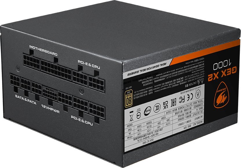 Furnizues energjie COUGAR GEX X2 1000W, 80 Plus Gold, për gaming