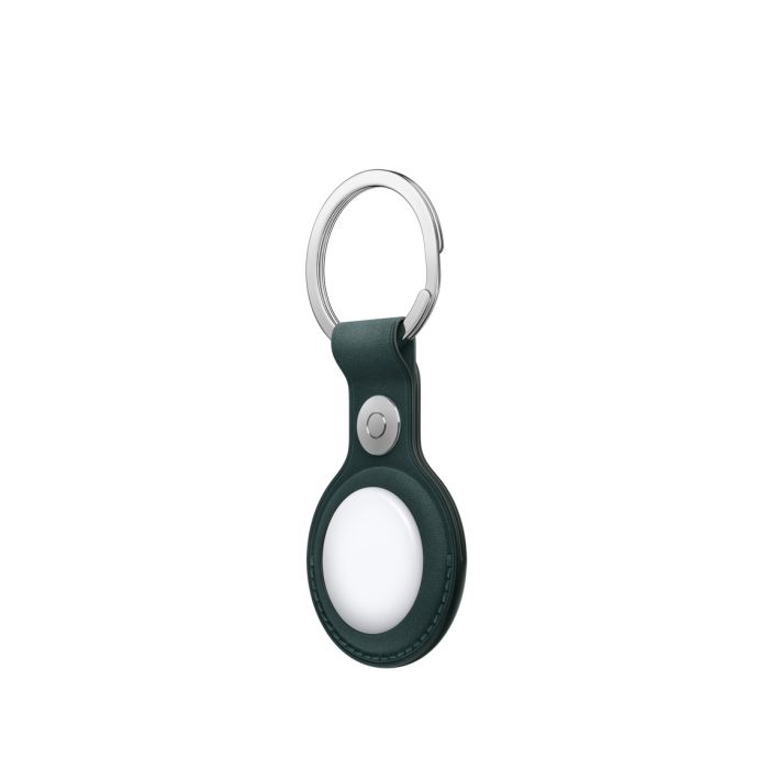 Apple AirTag FineWoven Key Ring, Dark Green