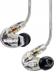 Kufje in ear Shure SE215 Pro, me kabllo, izolim zëri, transparente