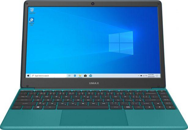 Laptop Umax VisionBook 13Wr, 13.3", Intel Celeron N4020, Windows 10 Pro, 4 GB RAM, i gjelbër