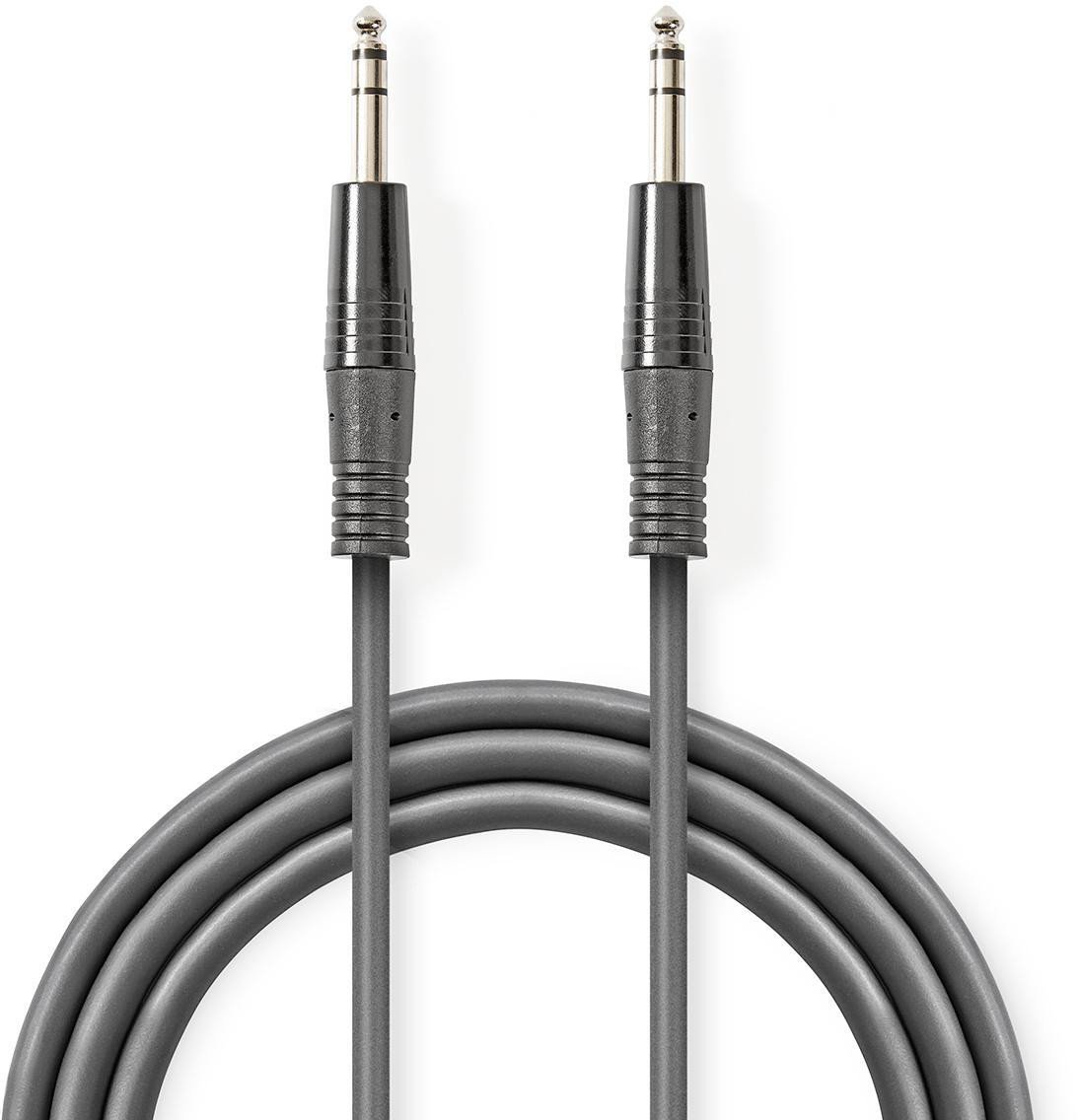 Kabëll audio stereo Nedis COTH23200GY15, 6.35 mm mashkull në 6.35 mm mashkull, 1.5 m, gri e errët