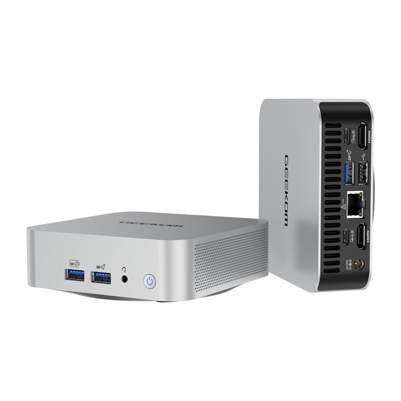 Mini PC GEEKOM A8, Ryzen 9 8945HS, 32GB RAM, 1TB SSD, argjendtë