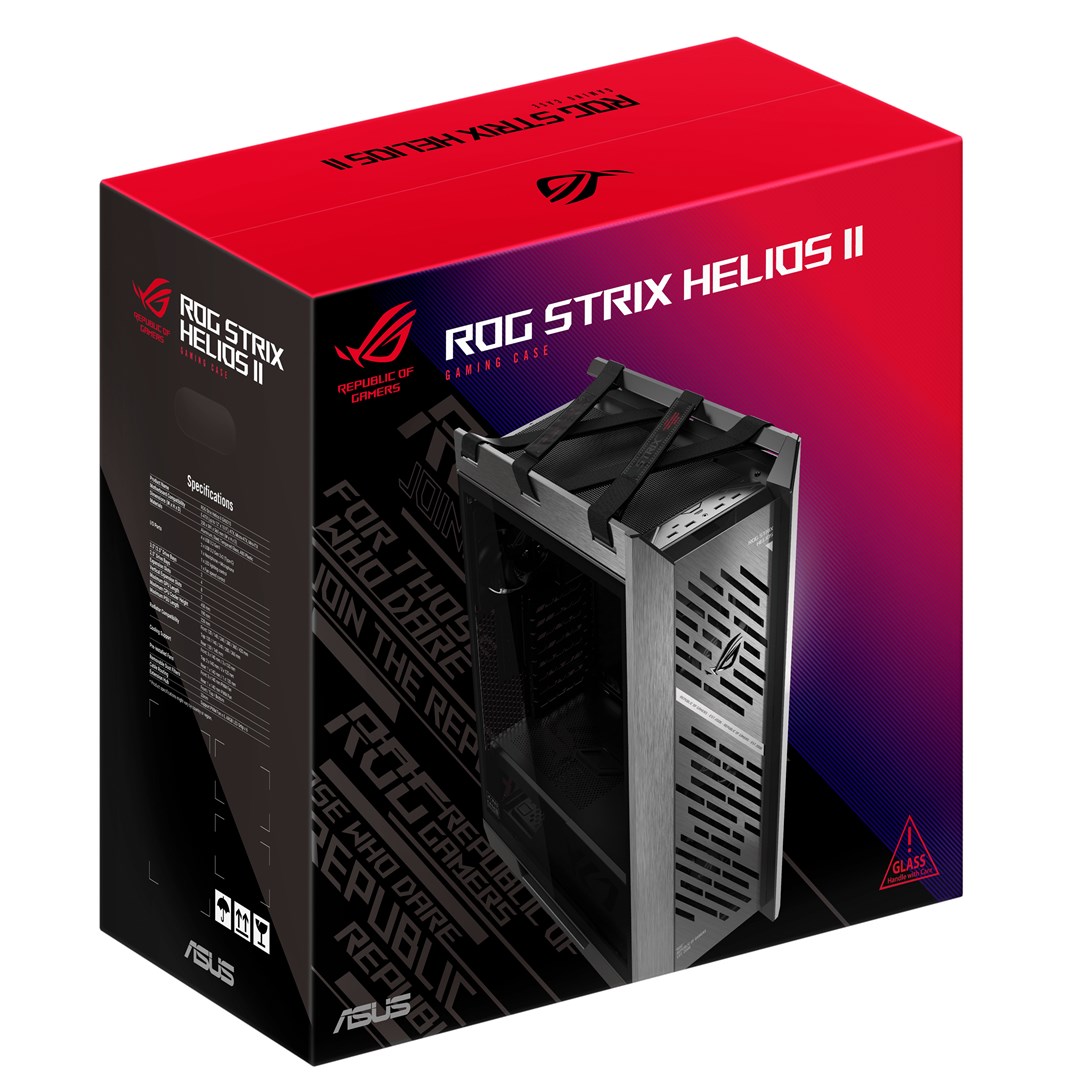 Kuti kompjuteri Asus ROG Strix Helios GX601, mid tower, EATX, e zezë