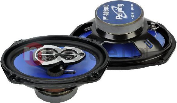 Altoparlantë për veturë PeiYing PY-AQ694C, 150W, 6"x9", të zinj