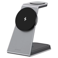 Karikues wireless 3 në 1 Proove Omni Power, 15W, gri