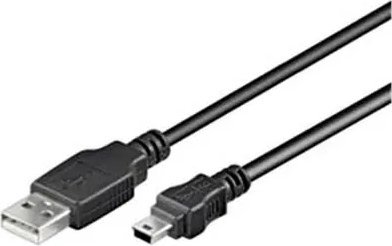 Kabllo USB PremiumCord USB A në mini USB, 0.5 m, USB 2.0, i zi