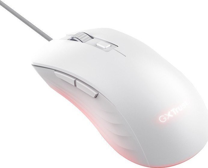 Maus gaming Trust GXT924W YBAR Plus, 25000 DPI, RGB, i bardhë