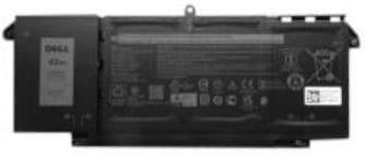 Bateri laptopi Dell, 42Wh, Lithium-ion, e zezë
