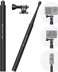 Monopod Kf Kf09.132, tripod selfie 153cm, për GoPro DJI Insta360, i zi