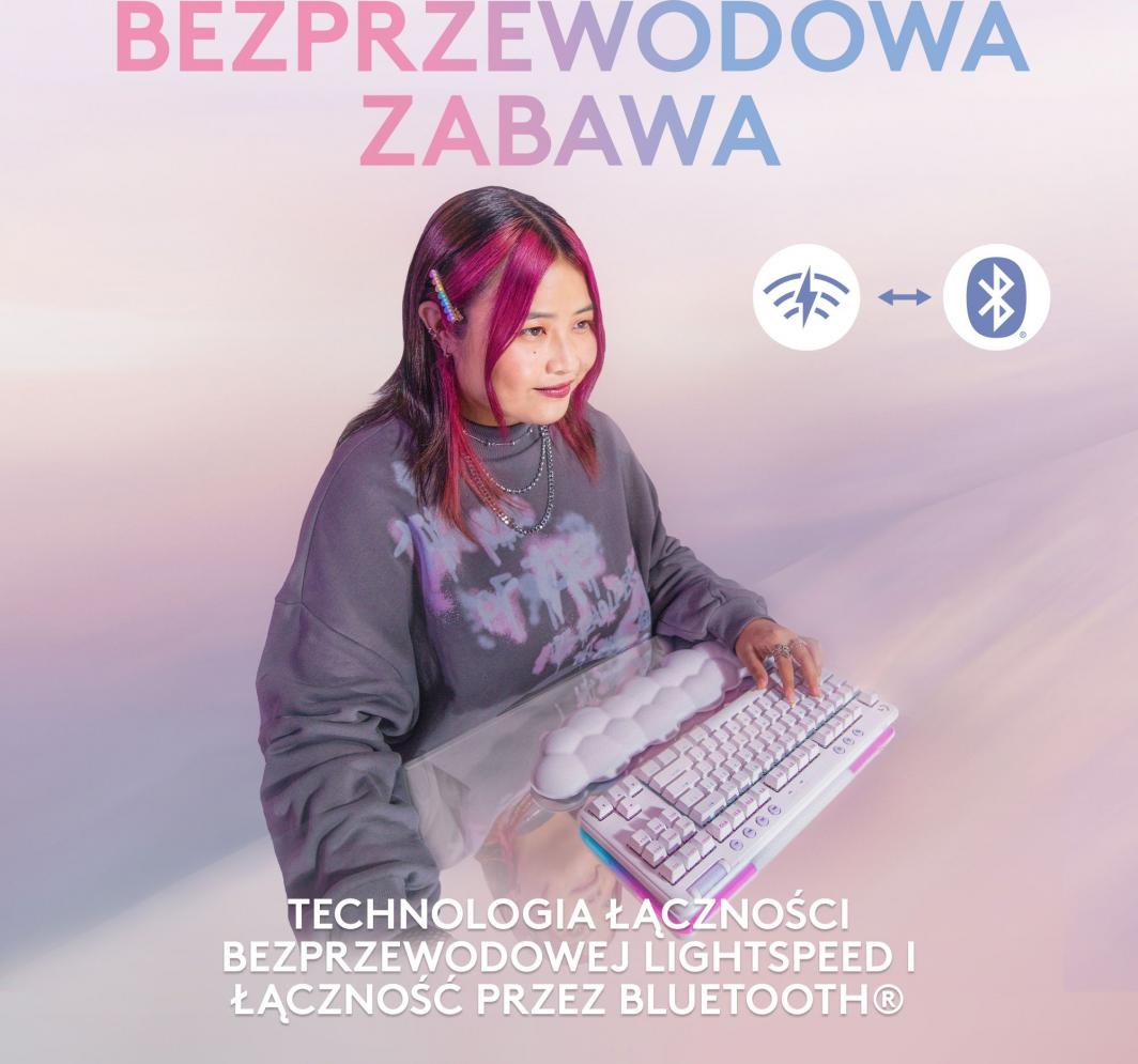 Tastierë Logitech G715 Linear, pa kabllo, e bardhë