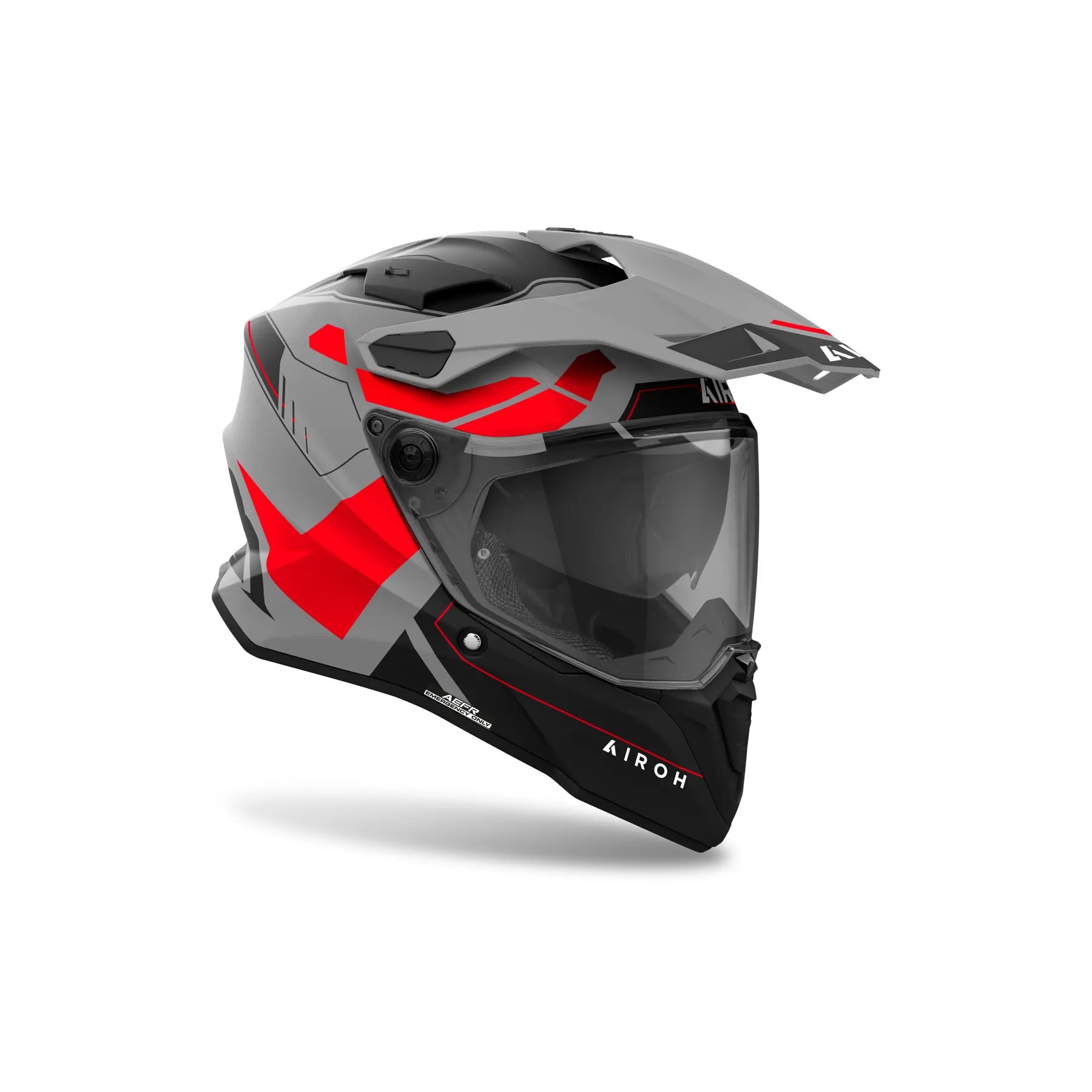 Helmetë moto Airoh Commander 2 Reveal, adventure touring, Full Carbon, e zezë