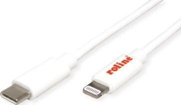 Kabllo Lightning ROLINE 11.02.8335, USB C, 1m, e bardhë