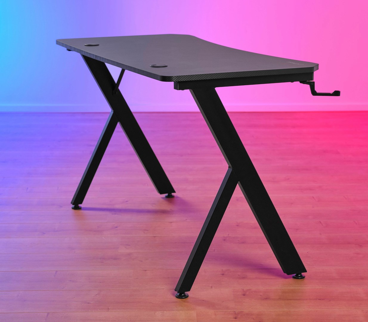 Tavolinë Trust GXT 700 Omnius, drejtkëndore, metalike, 120x60cm, e zezë