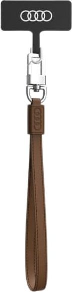 Rrip telefoni universal Audi, 28cm, lëkurë ekologjike, kafe