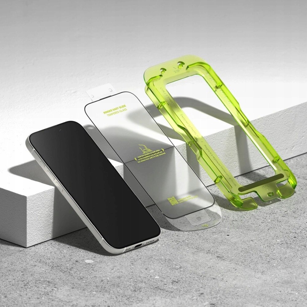 Qelq mbrojtës Ringke Easy Slide për iPhone 17, set 2 copë, transparent